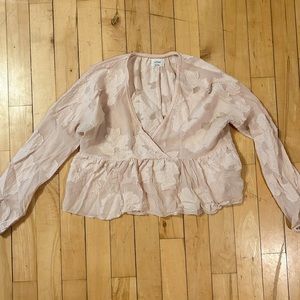 *SOLD*  Wilfred sheer peplum blouse